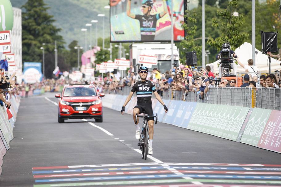 È la seconda tappa che Nieve vince la Giro. Nel 2011 vinse al Gardeccia. LaPresse